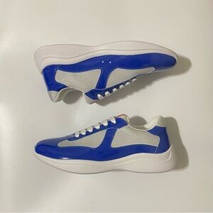 Prada Blue and White Men's Sneakers
